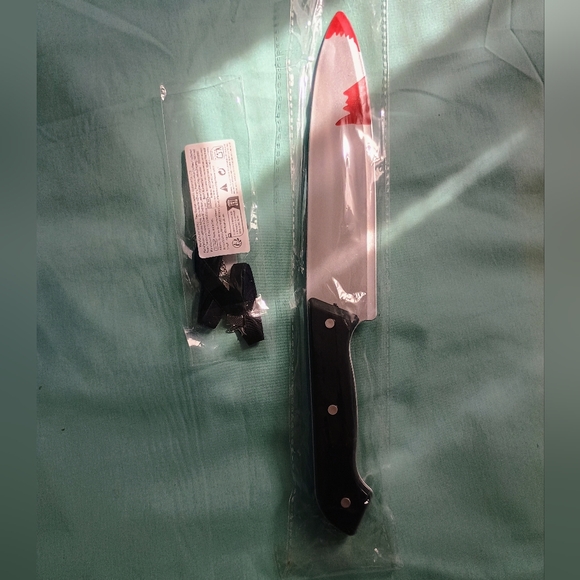 🖤🤍🥈 NWT Bride Of Chucky Costume Knife Choker Dress Jacket Small Halloween - Picture 5 of 5